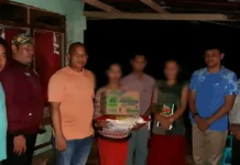 Polsek Tiworo Tengah Santuni Korban Pencabulan dan Ibunya