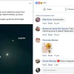 Planet Venus dan Jupiter Dapat Terlihat di Langit Baubau Planet Venus dan Jupiter Dapat Terlihat di Langit Baubau