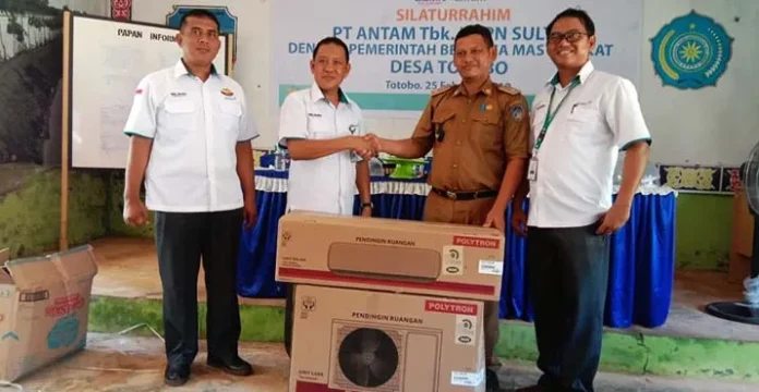 Pererat Hubungan, PT Antam Berikan Bantuan Desa Totobo