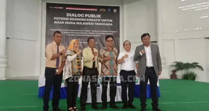 Diskusi Publik di UHO, Kementerian Kominfo Ajak Mahasiswa Kembangkan Ekonomi Kreatif