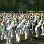 Tanpa Capres dan BPN, Relawan Prabowo Sandi Kendari Gelar Senam Akal Sehat