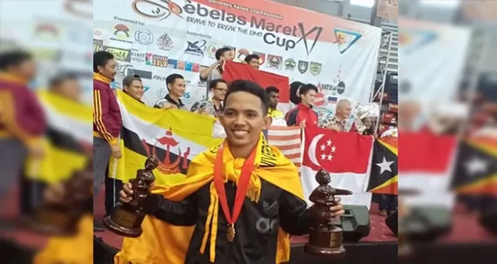 Karateka Universitas Halu Oleo (UHO) Muhammad Jabar Hamidan