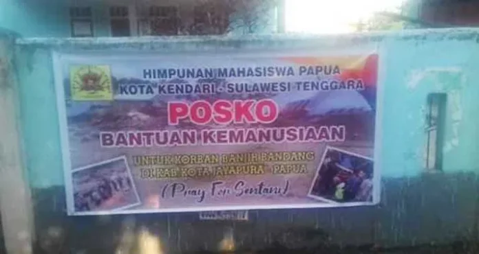 Mahasiswa Papua di Kendari Galang Dana untuk Korban Banjir Sentani