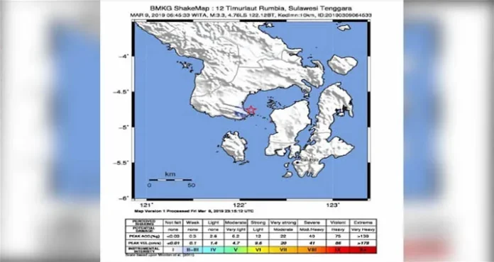 Bombana Diguncang Gempa, Tidak Berpotensi Tsunami