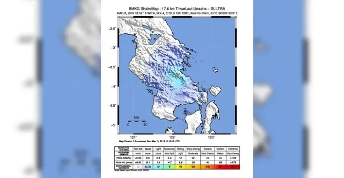 Diguncang Gempa 4,4 SR, Warga Konut Berlarian Keluar Rumah