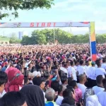 Aba-aba Jalan Sehat, Jokowi Tak Sebut Angka 2 Aba-aba Jalan Sehat, Jokowi Tak Sebut Angka 2