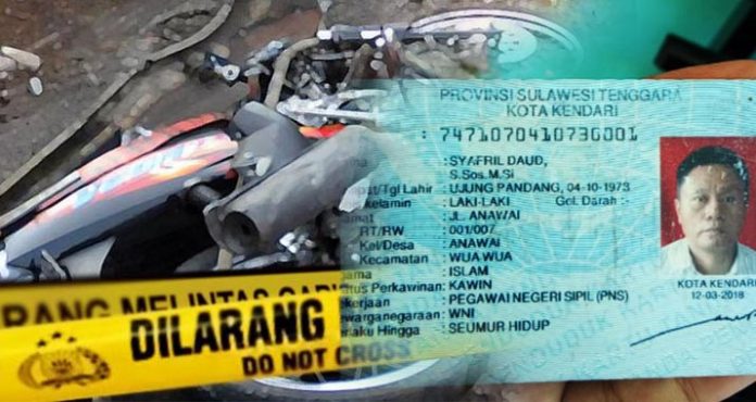 Tabrakan Sesama Motor, Sekdis Dukcapil Konut Meninggal