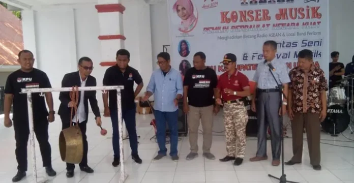 Lewat Konser Musik, KPU Butur Ajak Masyarakat Sukseskan Pemilu