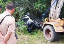 Mengantuk Saat Berkendara, Pengemudi Pick Up di Muna Terjun ke Jurang