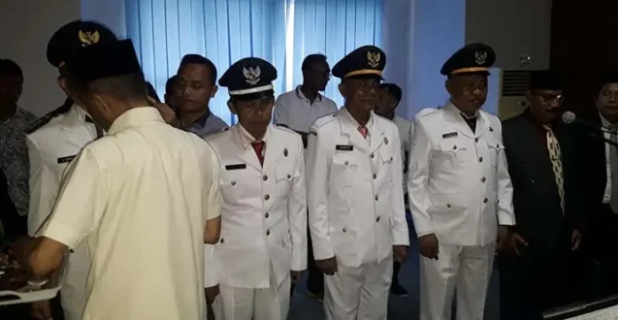 pelantikan_munasekdis Empat Camat, Lima Sekdis, dan Satu Kabid Lingkup Pemda Muna Berganti