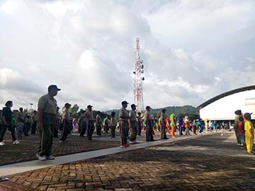 Sinergi ANTAM dan TNI-Polri, Gelar Senam Bersama di Pomalaa