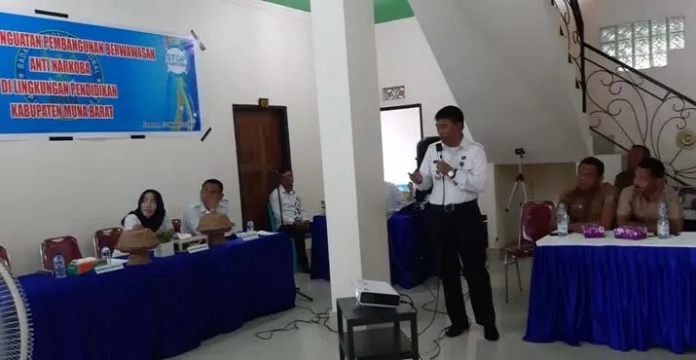 BNNK Muna Sosialisasi P4GN pada Kepala Sekolah di Mubar