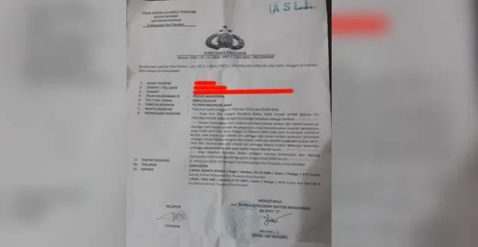 Aniaya 6 Siswa, Kepala SD 19 Kendari Dipolisikan