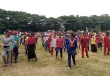 Seribu Siswa di Koltim Berlatih Tari Kolosal Seribu Siswa di Koltim Berlatih Tari Kolosol