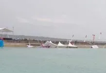 HPSN 2019 di Wakatobi, Angin Kencang Terbangkan Stan ke Laut HPSN 2019 di Wakatobi, Angin Kencang Terbangkan Stan ke Laut