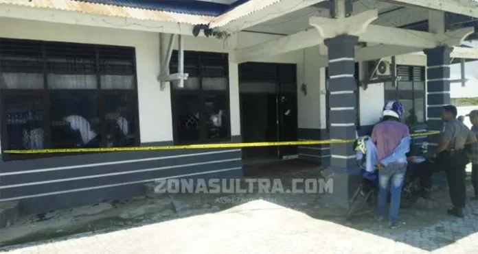 Kantor Dinas Koperasi Muna Dirusak OTK, Pelaku Terekam CCTV