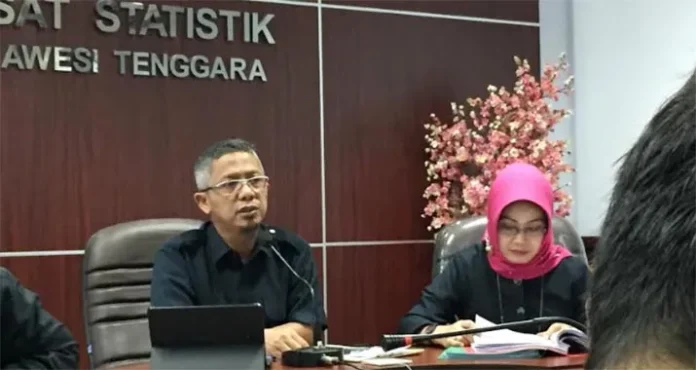 Kepala Badan Pusat Statistik (BPS) Sulawesi Tenggara (Sultra) Moh Edy Mahmud