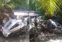 Dihantam Batu dari Bukit, Tiga Unit Mobil di Kolut Rusak Parah Dihantam Batu dari Bukit, Tiga Unit Mobil di Kolut Rusak Parah