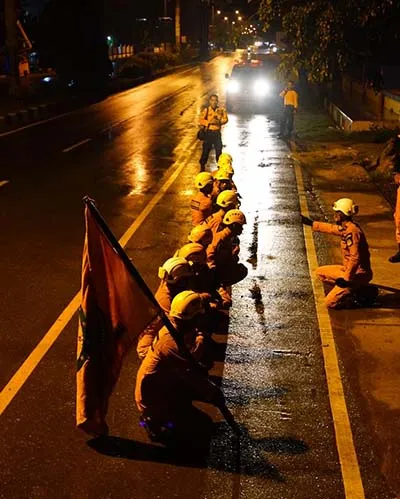 Latih Fisik, 12 PNS Basarnas Kendari Ikuti Long March Sejauh 17 Kilometer