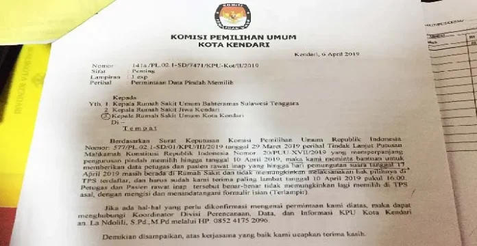 Rumah Sakit di Kendari Siap Sukseskan Pemilu 2019