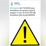 BMKG Cabut Peringatan Tsunami di Kepulauan Banggai Sulteng BMKG Cabut Peringatan Tsunami di Kepulauan Banggai Sulteng