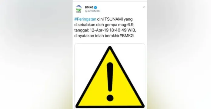 BMKG Cabut Peringatan Tsunami di Kepulauan Banggai Sulteng