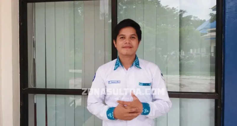 Syamsul Alan selaku penerima beasiswa BI 