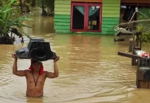 Sejumlah Wilayah di Konsel Terendam Banjir, Cadangan Logistik di BPBD Kosong Sejumlah Wilayah di Konsel Terendam Banjir, Cadangan Logistik di BPBD Kosong