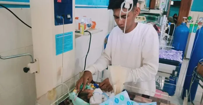 bayi_gizi_buruk Usus Keluar dan Gizi Buruk, Dua Bayi di RSUD Bombana Kritis