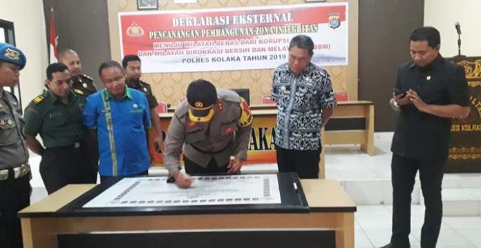 Polres Kolaka Deklarasi Zona Integritas Bebas Korupsi