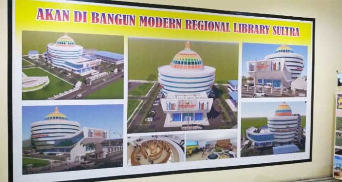 Perpustakaan Internasional Sultra Didesain Jadi Lokasi Wisata Edukasi