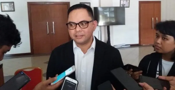 Viryan Azis saat dikonfirmasi di KPU RI, Jalan Imam Bonjol Menteng Jakarta Pusat, Selasa (21/5/2019).
