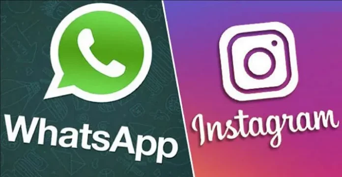 ilustrasi whatsapp, instagram