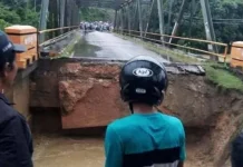 Dikepung Banjir, Pemda Konawe Belum Terima Bantuan Pemprov Jembatan Ameroro Longsor, Akses Jalan Unaaha - Kolaka Lumpuh