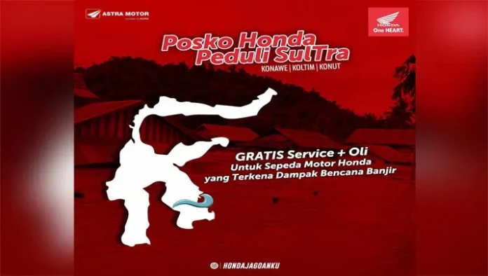 Motor Honda yang Terdampak Banjir Dapat Service dan Oli Gratis dari Astra