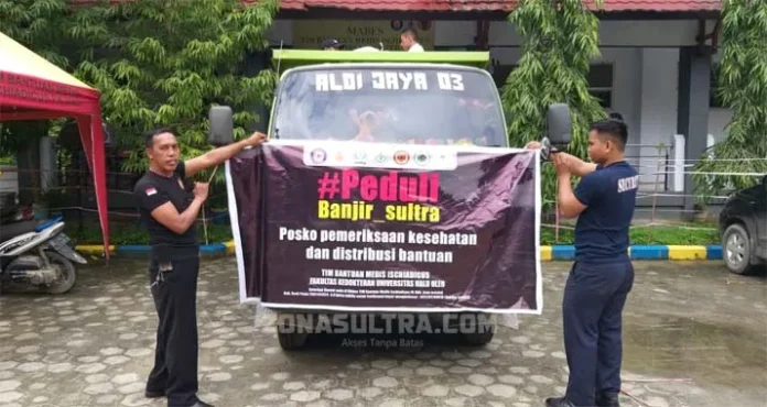 banjir UHO Salurkan 1000 Paket Logistik Untuk Korban Banjir