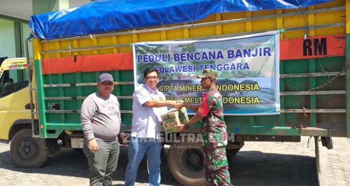 Dua Perusahaan Tambang dari Bombana Bantu Korban Banjir Konut