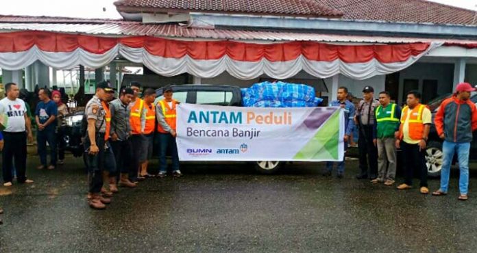 Kiprah ANTAM untuk Korban Banjir di Konut