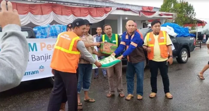 PT Antam Salurkan Bantuan pada Korban Banjir di Konut
