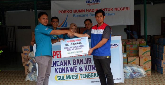 Bantuan Korban Banjir dari BUMN Tembus Rp1,25 Miliar