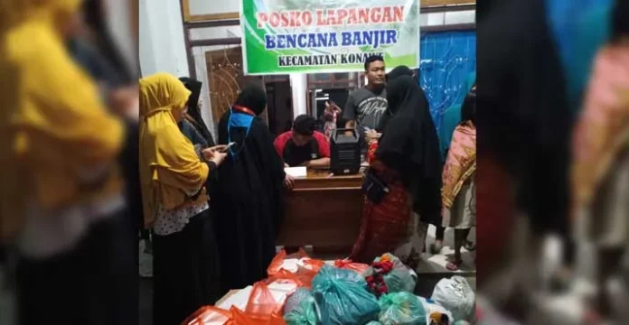 Komunitas Pabalu Konawe Salurkan Bantuan Korban Banjir