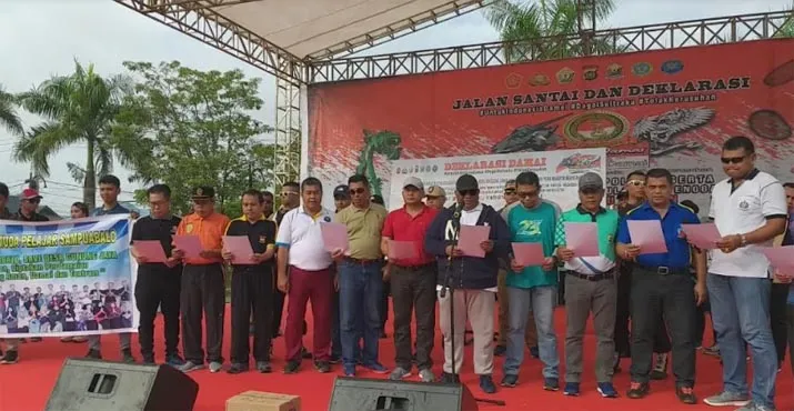 Polda Sultra Bersama Forkopimda Deklarasi Tolak Kerusuhan