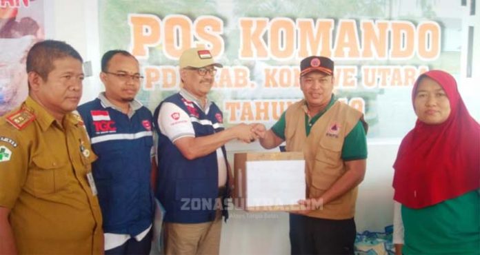 Dinkes Provinsi Salurkan Bantuan Untuk Korban Banjir di Konut