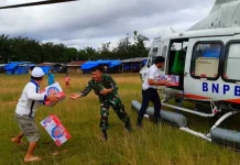 Terisolasi, Tim Terpadu Evakuasi Korban Banjir Konut Pakai Helikopter Terisolasi, Tim Terpadu Evakuasi Korban Banjir Konut Pakai Helikopter