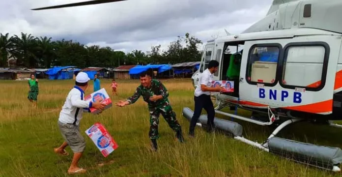Terisolasi, Tim Terpadu Evakuasi Korban Banjir Konut Pakai Helikopter
