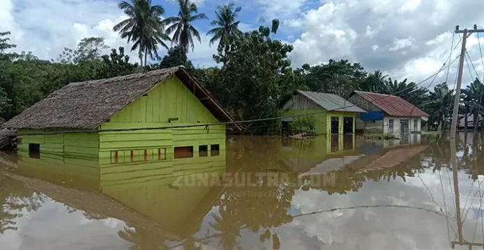 Menengok Titik Banjir Terparah di Konsel, Warga Resah di Pengungsian