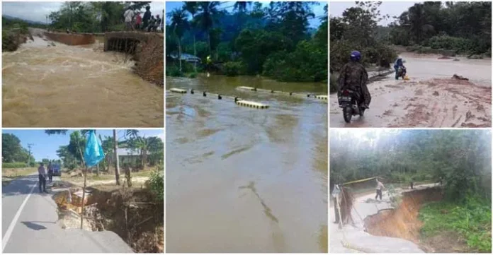 jalan_rusak_konsel Curah Hujan Tinggi, Beberapa Ruas Jalan di Konsel Rusak