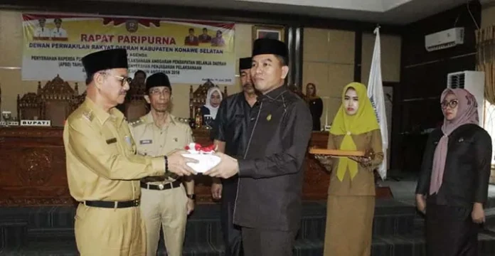 Meski Raih WTP, LPJ KeuanganPemda Konsel Tetap di Evaluasi Dewan