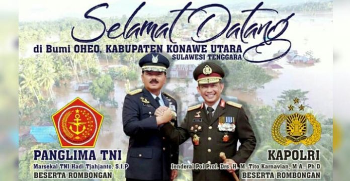 Besok, Panglima TNI dan Kapolri Sambangi Korban Banjir di Konut