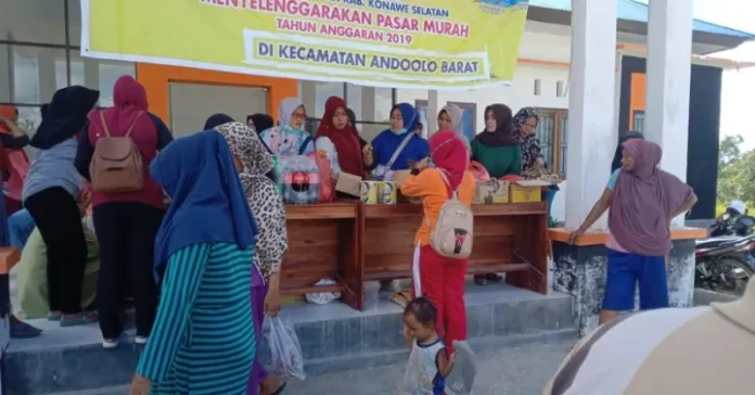 Jelang Lebaran Disperindag Konsel Gelar Pasar Murah